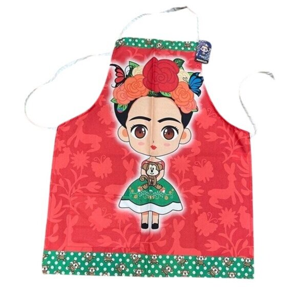 Mexican Artisan Apron multicolored classic halter and back straps MULTIPURPUSE - Picture 2 of 9